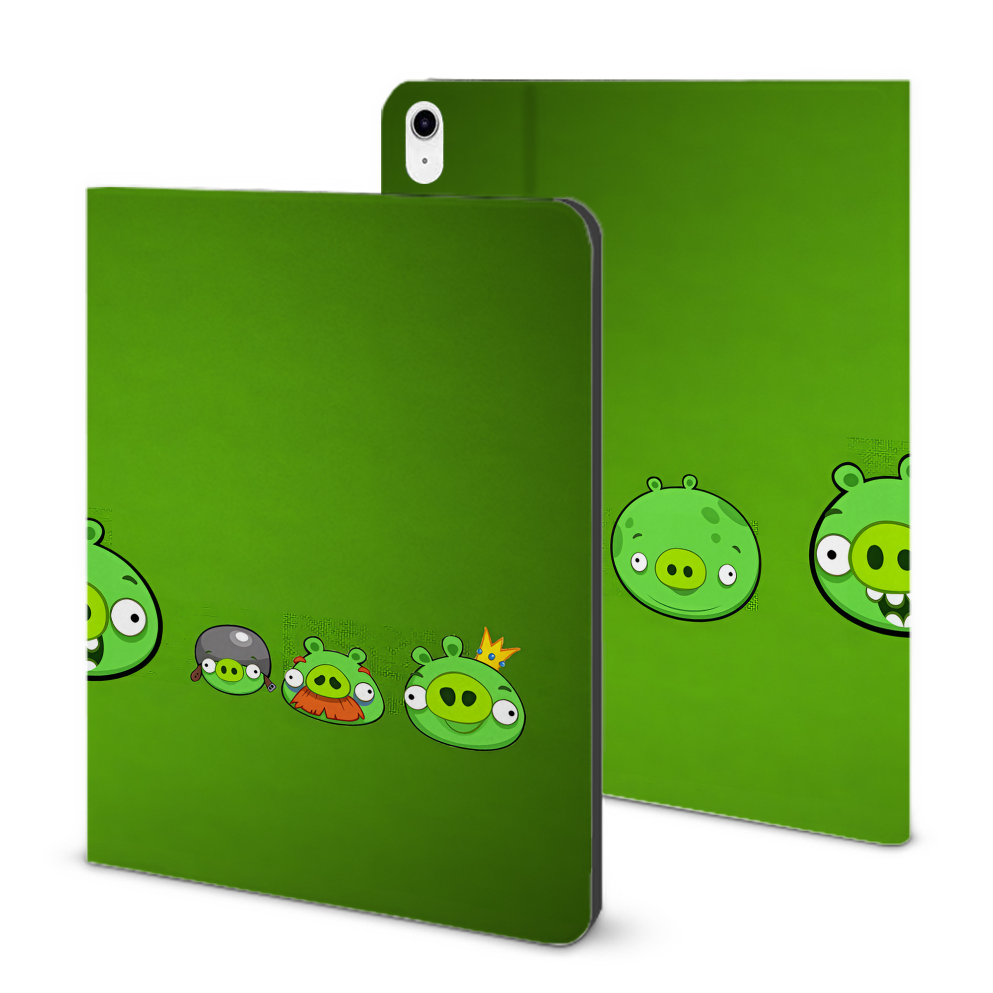 （画像用） Angry Birds アングリーバード IPad ケース ブック型 PUレザー TPU 耐衝撃 軽量 薄型 ペン収納なし 全面保護 IPad 各モデル対応